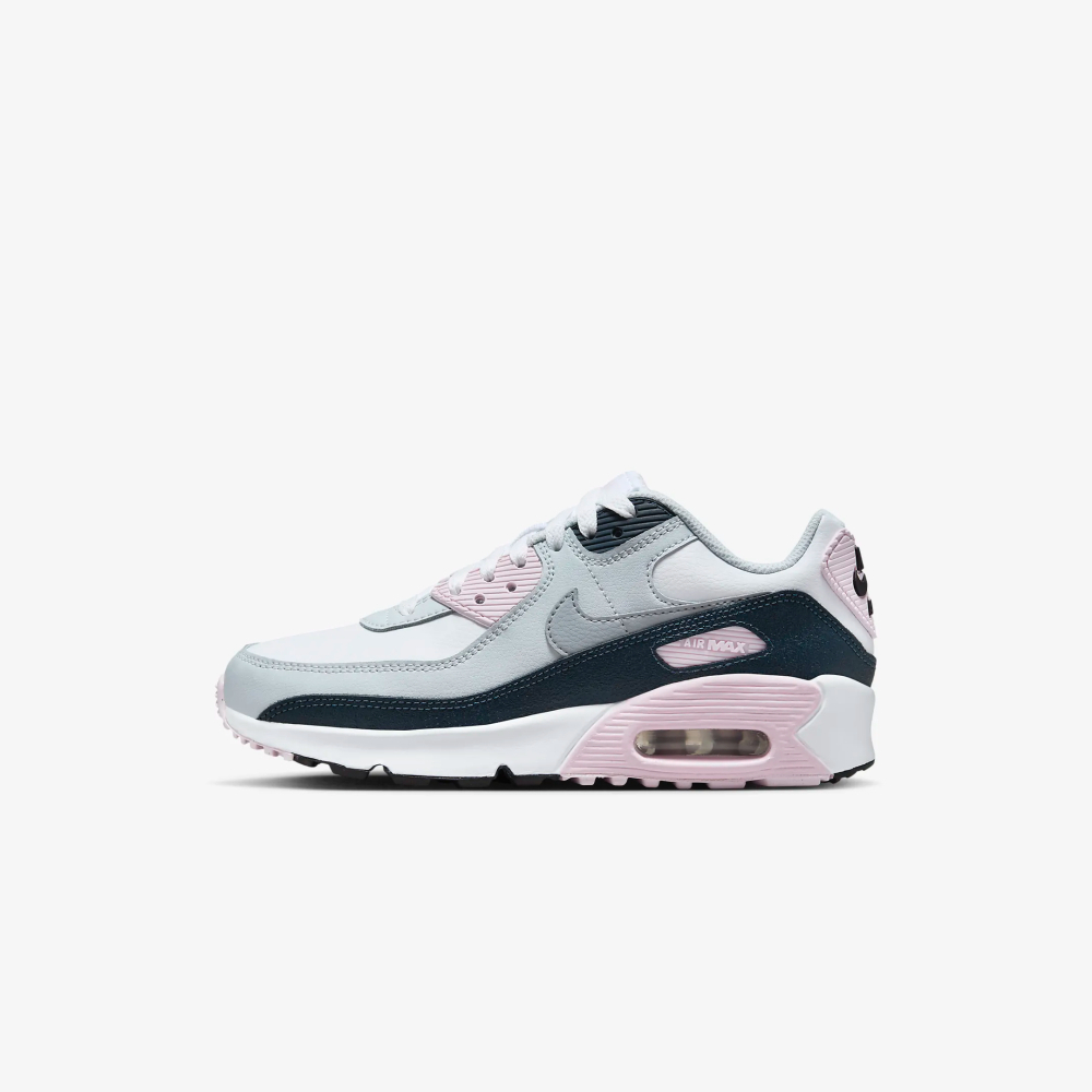 Chaussures Nike Air Max 90 Blanc Rose pour Enfant EKINSPORT